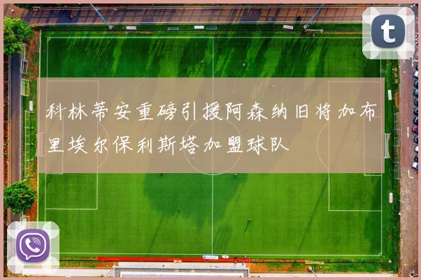 科林蒂安重磅引援阿森纳旧将加布里埃尔保利斯塔加盟球队